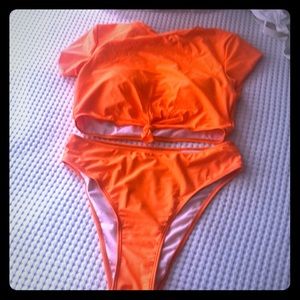 Women’s 2 piece bathing suit .
